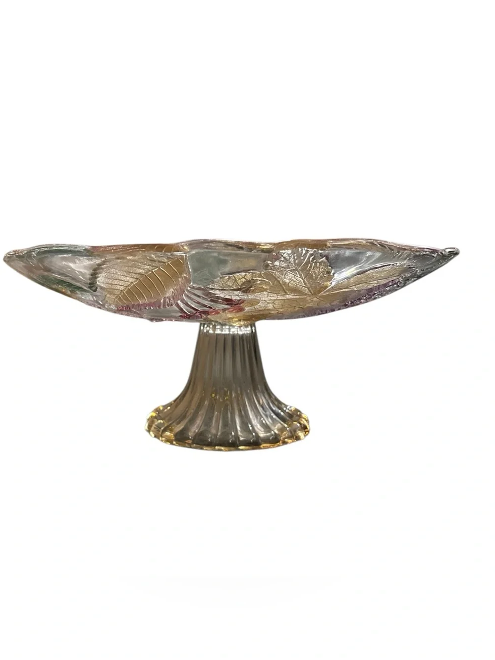 Mikasa Savoir Vivre (Wild Orchard) Fruit / Grape Pedestal Platter 12.5” Japan